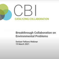 Breakthrough Collaboration on Environmental Problems: Lessons from the field on engaging communities, building consensus and managing conflict on environmental issues