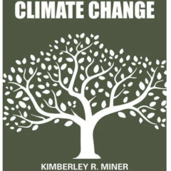the book cover for Considering Climate Change shows a white symbol of a tree.