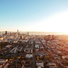 An aerial view of San Francisco 