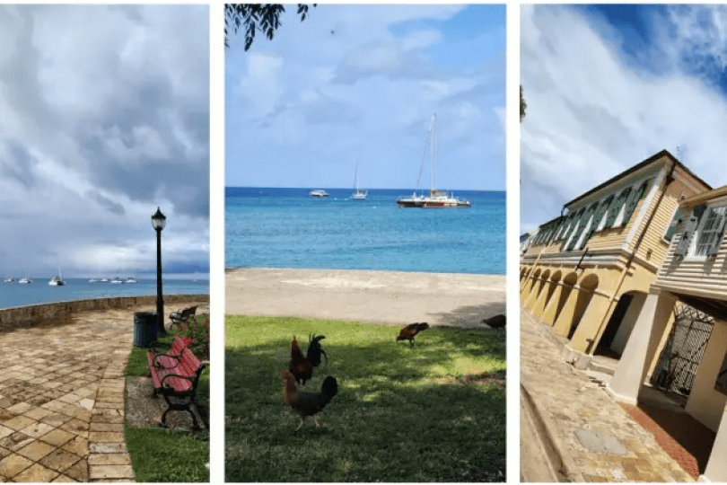 A series of photos of Frederiksted, one of the two main towns on the island of St. Croix