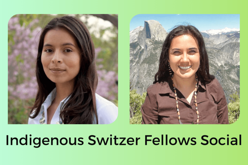 Headshots of Jade and Irene with the event title on a blue and green gradient background