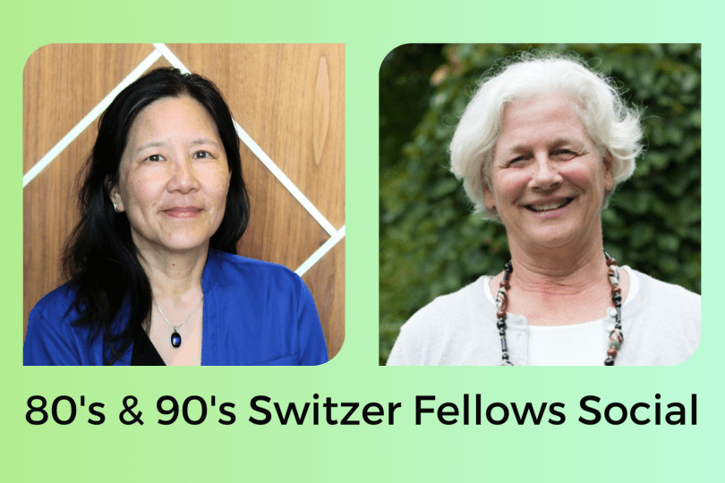 headshots of sue and marcy with event details written below