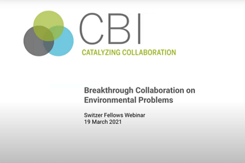 Breakthrough Collaboration on Environmental Problems: Lessons from the field on engaging communities, building consensus and managing conflict on environmental issues