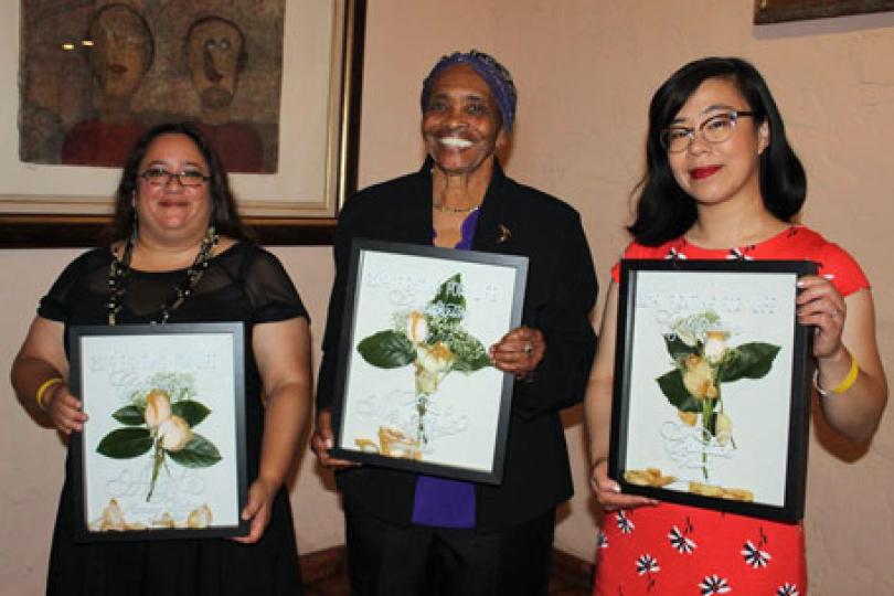 Candice Kim (far right) with other honorees.