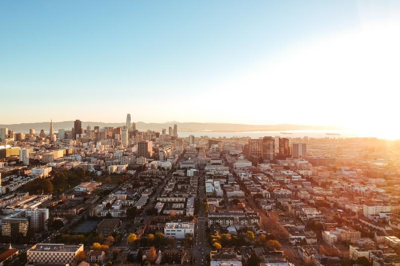An aerial view of San Francisco 