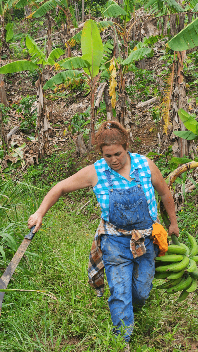 Marisita López Cortés on her farm. (Image credit: Luis Alexis Rodriguez-Cruz)