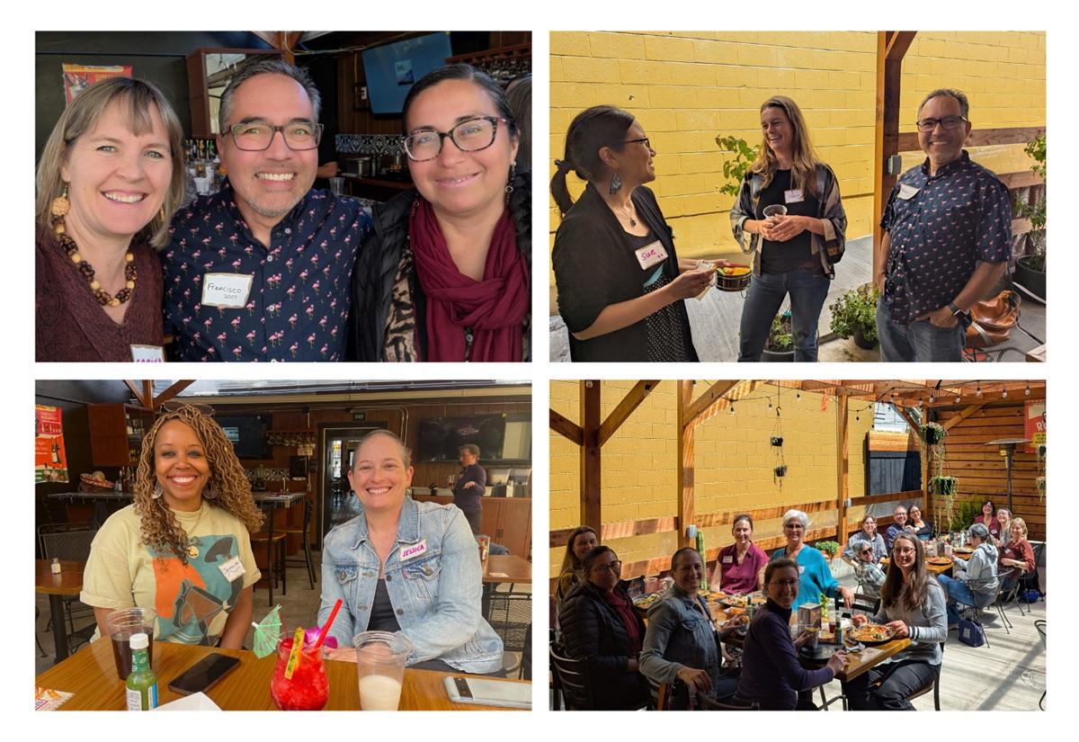 A collage of four photos from the May 2025 Bay Area gathering